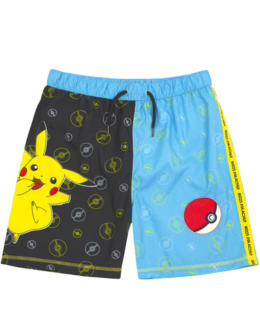 PokÃ©mon Swim Shorts Boys Pikachu Swimming Pants Trunks Kids & Teens 7-8 Years Blue