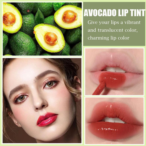 6 Colors Lip Tint Stain Set, Korean Lip Gloss Plumping Mini Liquid Lipstick, Multi-use Lip and Cheek Tint,Waterproof&Long Lasting,Natural Lip Stain Non-Sticky,Vivid Color (Avocado)