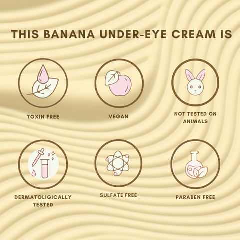 The Skin Diet Company Banana Under Eye Cream for Dark circles & Dry Eyes