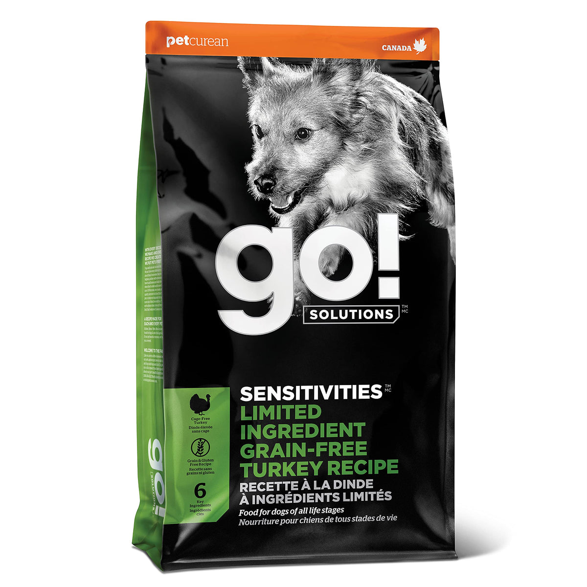 GO! SOLUTIONS Sensitivities - Turkey Recipe - Limited Ingredient Dog Food, 3.5 lb - Grain Free Dog Food for All Life Stages - Dog Food to Support Sensitive Stomachs