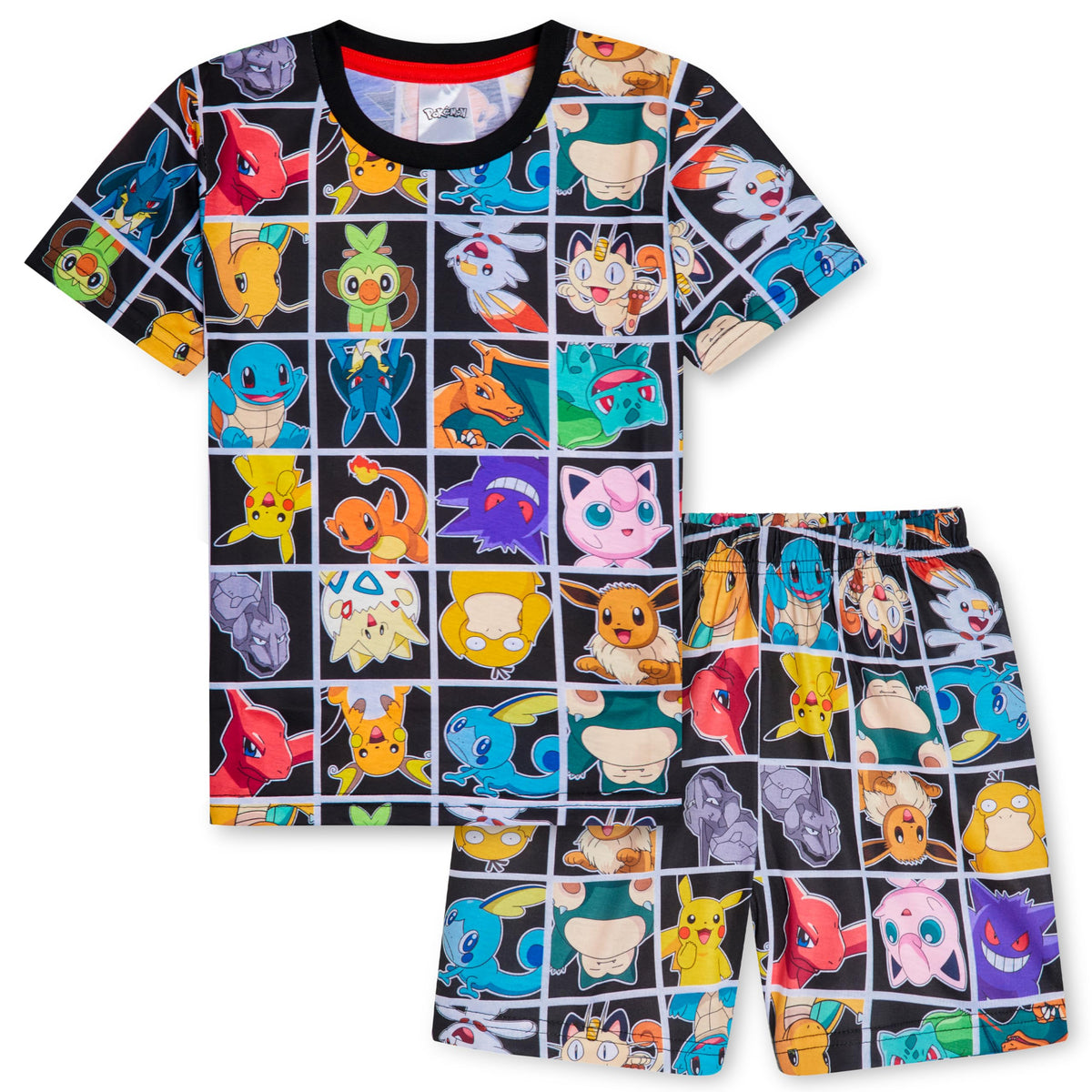 Pokemon Boys Pyjamas for Kids and Teenagers T-Shirt and Shorts Summer PJs Gifts for Boys (Multi, 9-10 Years)