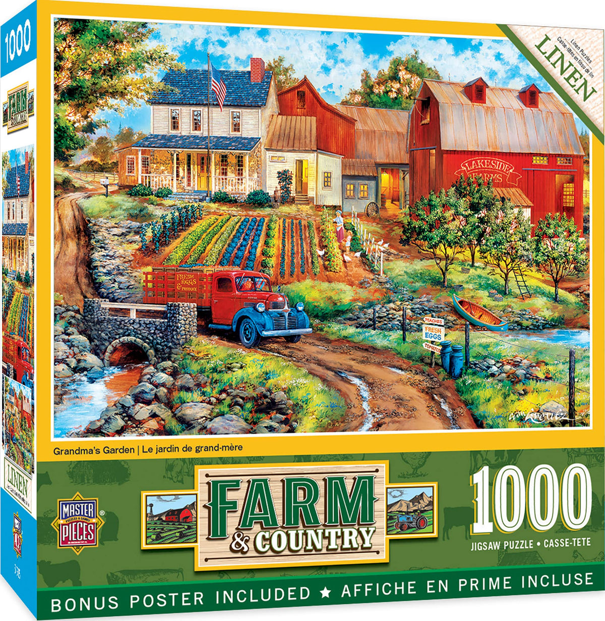 Masterpieces 1000 Piece Jigsaw Puzzle for Adults, Family, Or Kids - Grandma's Garden - 19.25"x26.75"