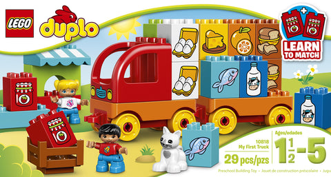 LEGO DUPLO My First Truck 10818, Preschool, Pre-Kindergarten Large Building Block Toys for Toddlers