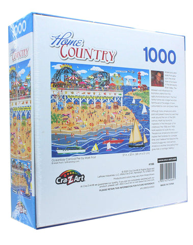 RoseArt - Home Country - Oceanbay Carnival Pier - 1000 Piece Jigsaw Puzzle for Adults