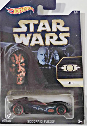 Hot Wheels, Star Wars, Exclusive Sith (Darth Maul) Scoopa Di Fuego Die-Cast Car 2/8