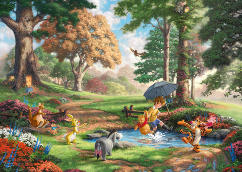 Schmidt Spiele 59689 Thomas Kinkade, Disney, Winnie The Pooh, 1000 Piece Jigsaw Puzzle