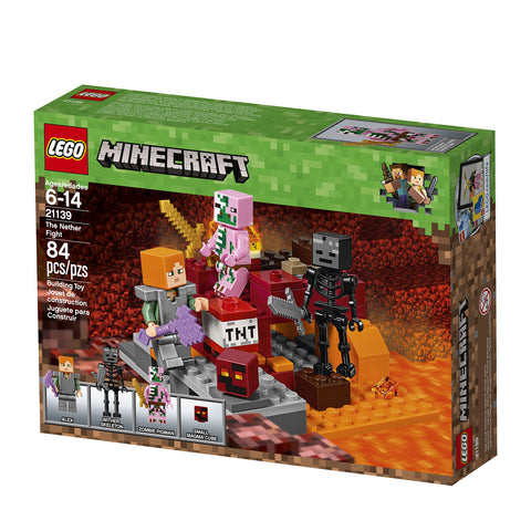 LEGO Minecraft The Nether Fight 21139 Building Kit (84 Piece)