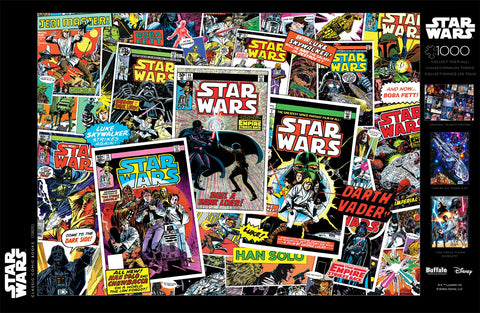 Star Wars Collage: Classic Comic Books - 1000 Piece Jigsaw Puzzle