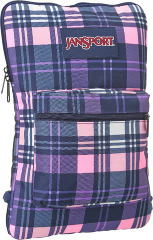 JanSport SuperbreakÂ® Sleeve Backpack Pink Pansy Preston Plaid One Size