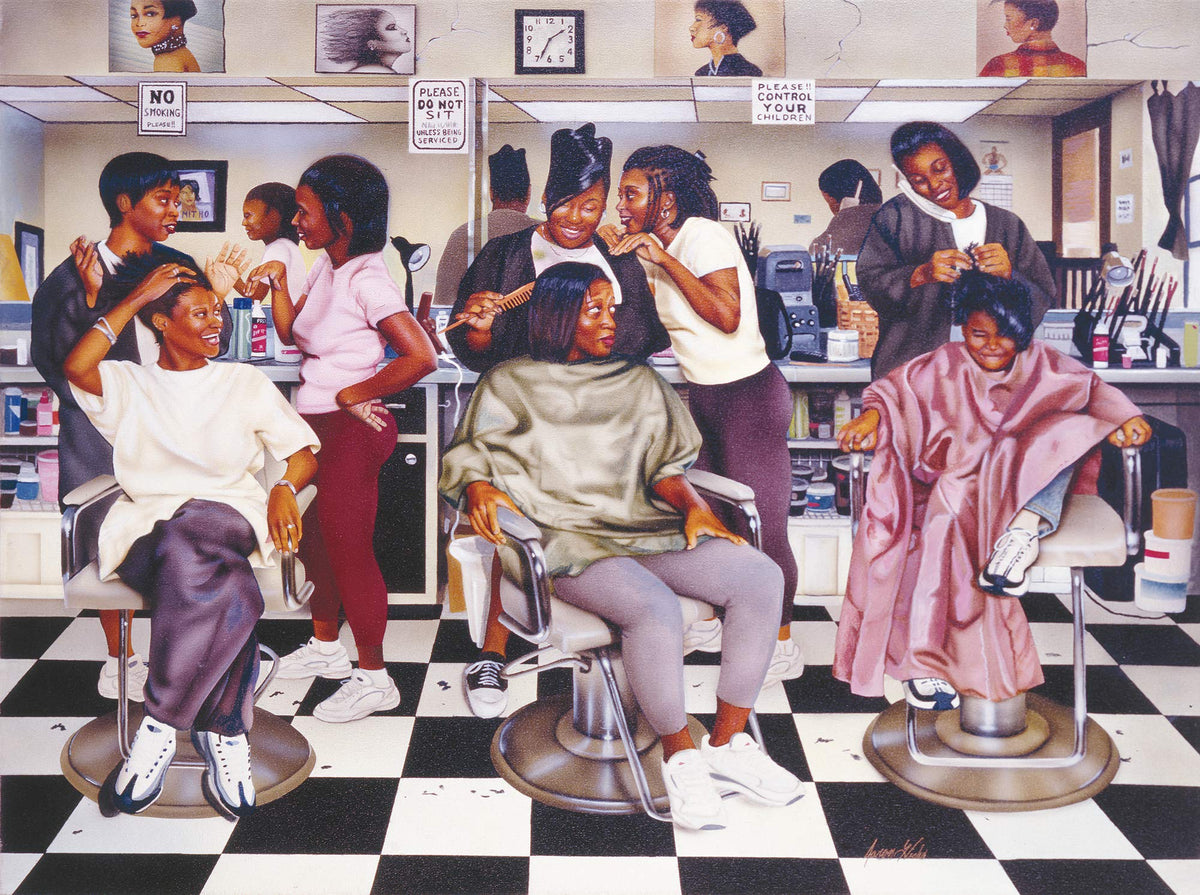 SUNSOUT INC - Beauty Shop Gossip - 1000 pc Jigsaw Puzzle by Artist: Twin Hicks - Finished Size 20" x 27" - MPN# 57805