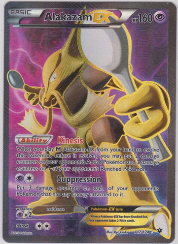 Pokemon Alakazam-EX 117/124 Full Art Ultra Rare