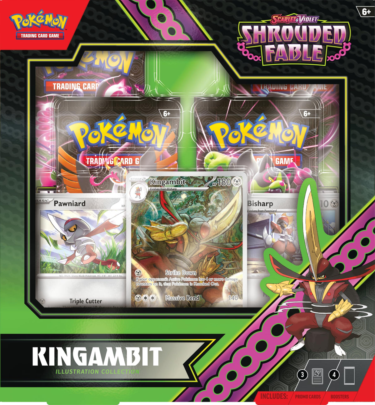 POKEMON TCG: SCARLET AND VIOLET SHROUDED FABLE: KINGAMBIT ILLUSTRATION COLLECTION