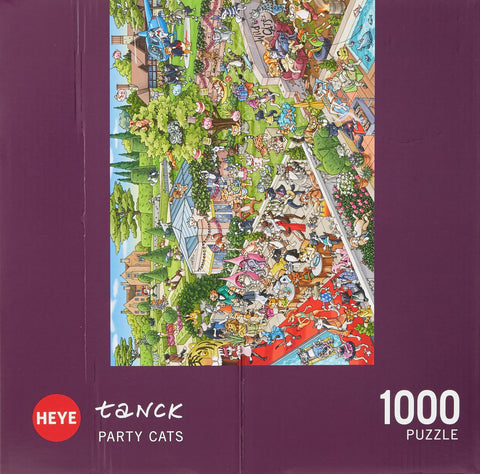 Heye 29838 Party Cats, Tanck Triangular Puzzles, 50 x 70 x 0.2 centimetres