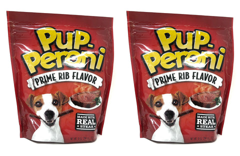 Pup-Peroni Prime Rib Flavor Dog Snacks, 10 oz (Pack of 2)