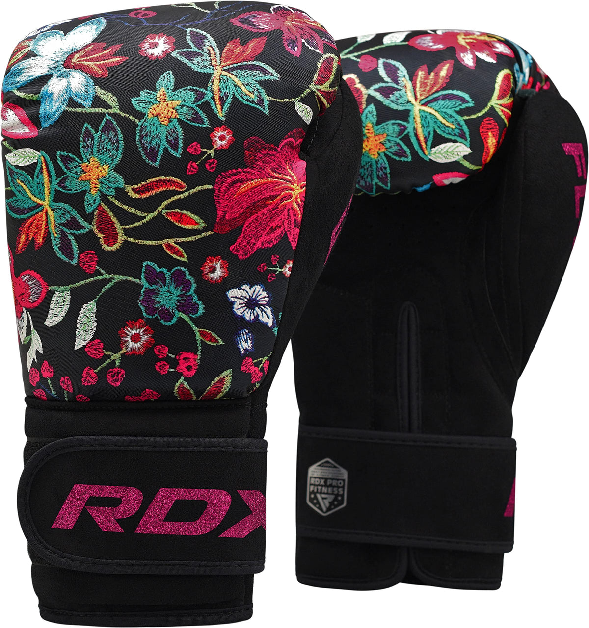 RDX Women Boxing Gloves for Training Muay Thai Flora Skin Ladies Mitts for Sparring, Fighting, Kickboxing Good for Punch Bag, Focus Pads and Double End Ball Punching