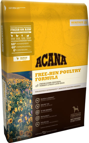 ACANA Heritage Free Run Poultry Dog Food - 13 lbs