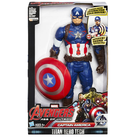 Hasbro Marvel Avengers Age of Ultron Titan Hero Tech Captain America 12 Inch Figure