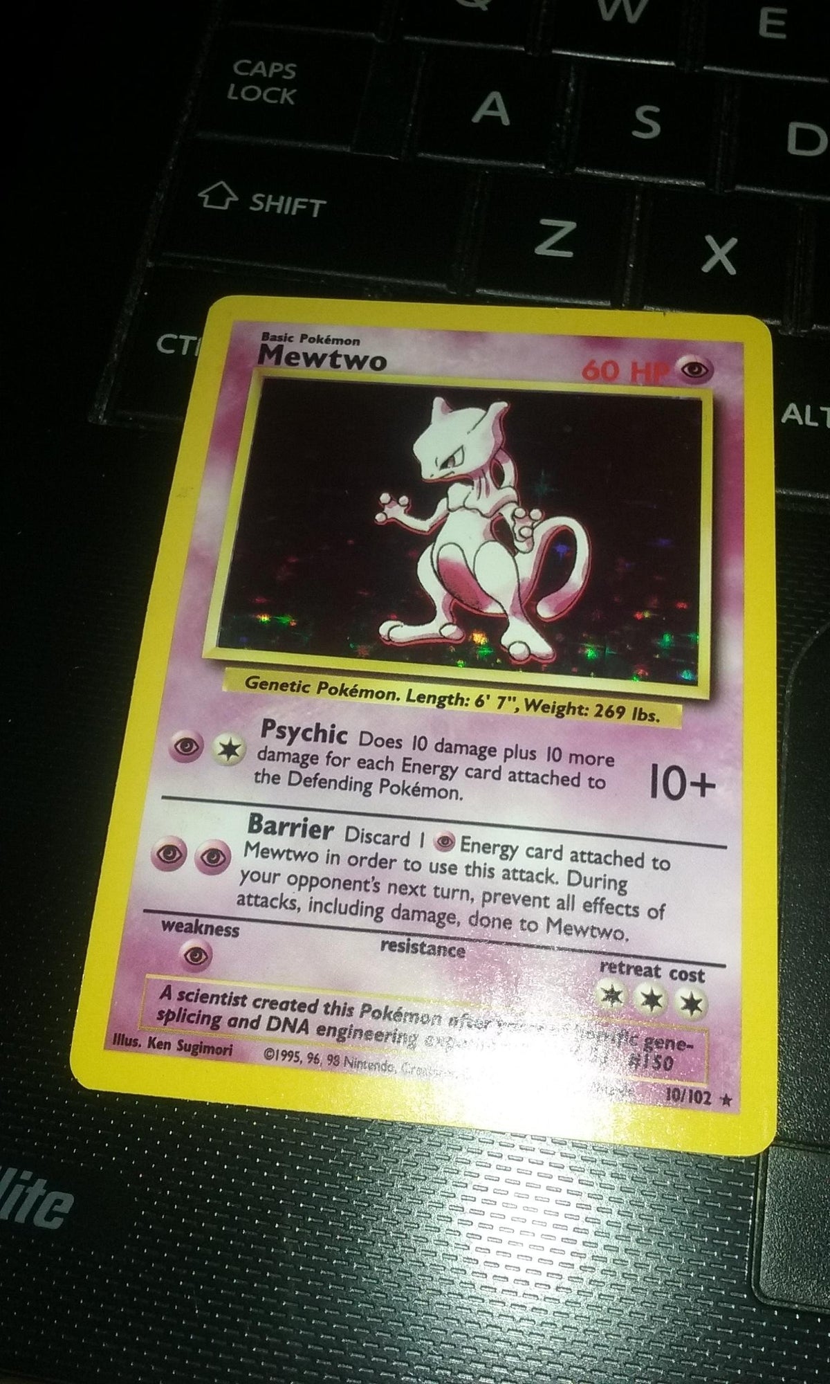 Pokemon - Mewtwo (10/102) - Base Set - Holo