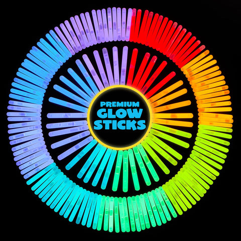 JOYIN 400 Pcs Mini Glow Sticks Bulk with 8 Colors for Party Supplies, Glow-in-The-Dark, Easter Basket Stuffers, Easter, Party Supplies, 4th of July, Independent Day