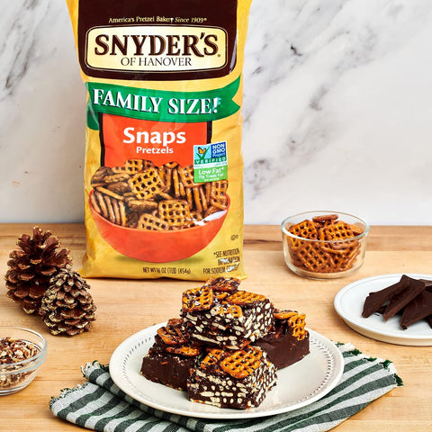 Snyder's of Hanover Pretzel Snaps, Family Size, 16 Oz Bag