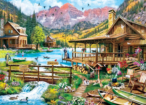 MasterPieces 1000 Piece Jigsaw Puzzle for Adults, Family, Or Kids - Canoes for Rent - 19.25"x26.75"