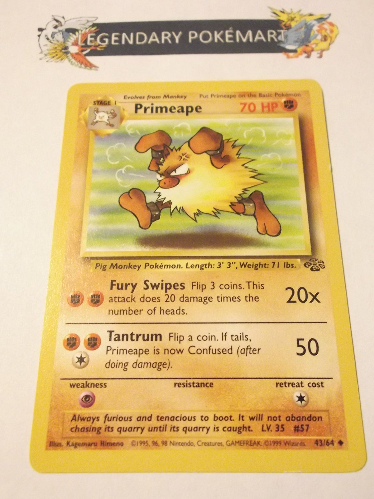 Primeape - Jungle - 43 [Toy]