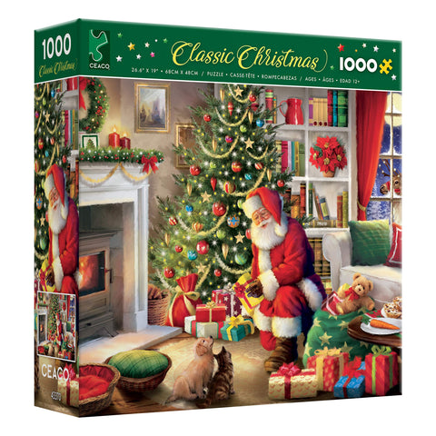 Ceaco Classic Christmas - SantaÃ¢â‚¬â„¢s Visit Jigsaw Puzzle, 1000 Pieces