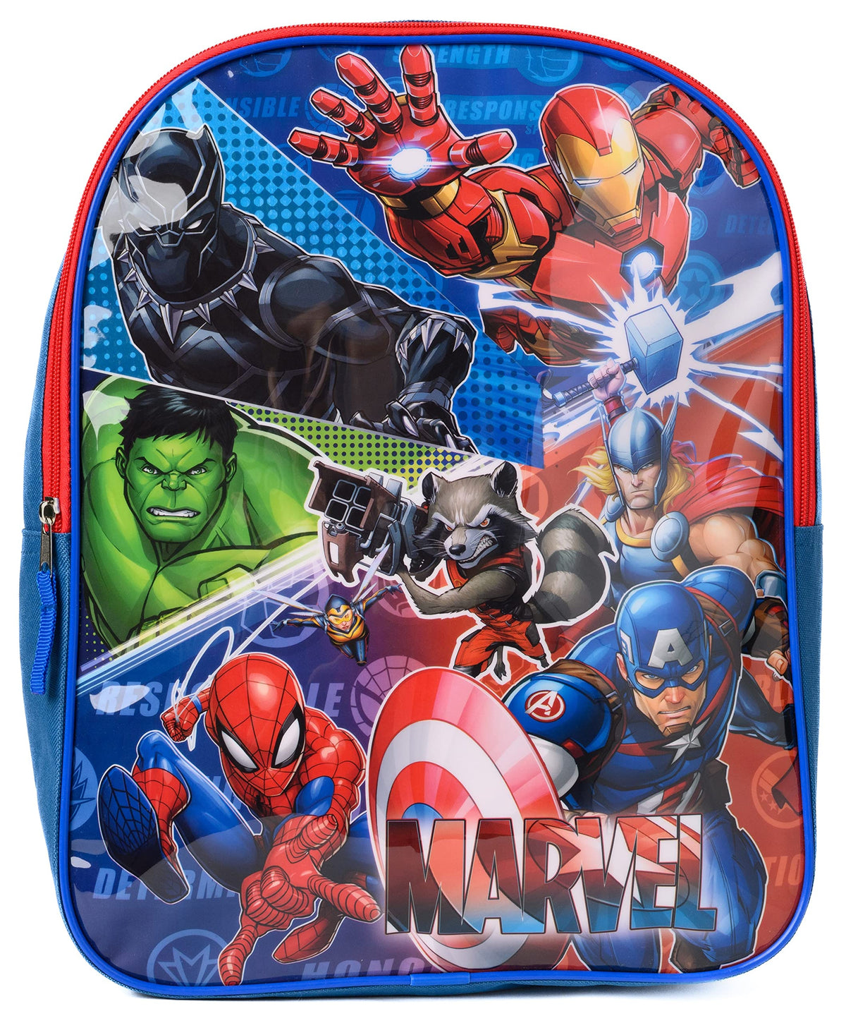 Marvel 15" Backpack Avengers Spider-Man Iron Man Black Panther Thor Hulk