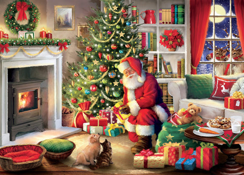 Ceaco Classic Christmas - SantaÃ¢â‚¬â„¢s Visit Jigsaw Puzzle, 1000 Pieces