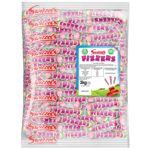 Swizzels Original Assorted Fruit Fizzers Bulk Sweets Bag 3 kg