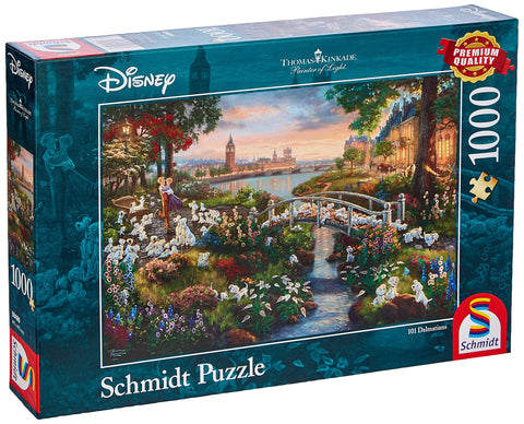 Schmidt 59489 Thomas Kinkade: Disney 101 Dalmations Jigsaw Puzzle (1000pc), Colourful