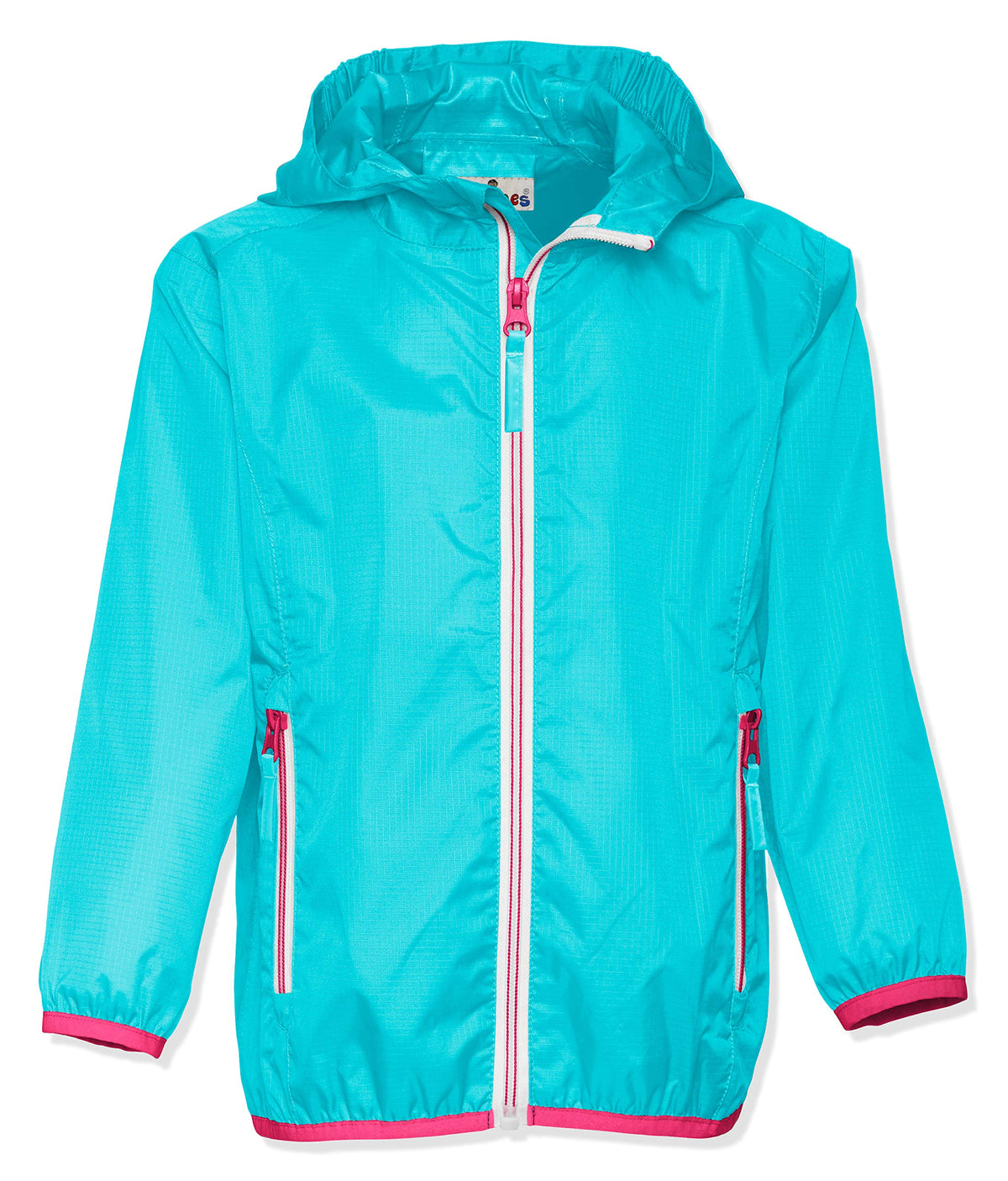 Playshoes Unisex Kids Foldable functional jacket, rain jacket 408700, 15 - Turquoise, 140