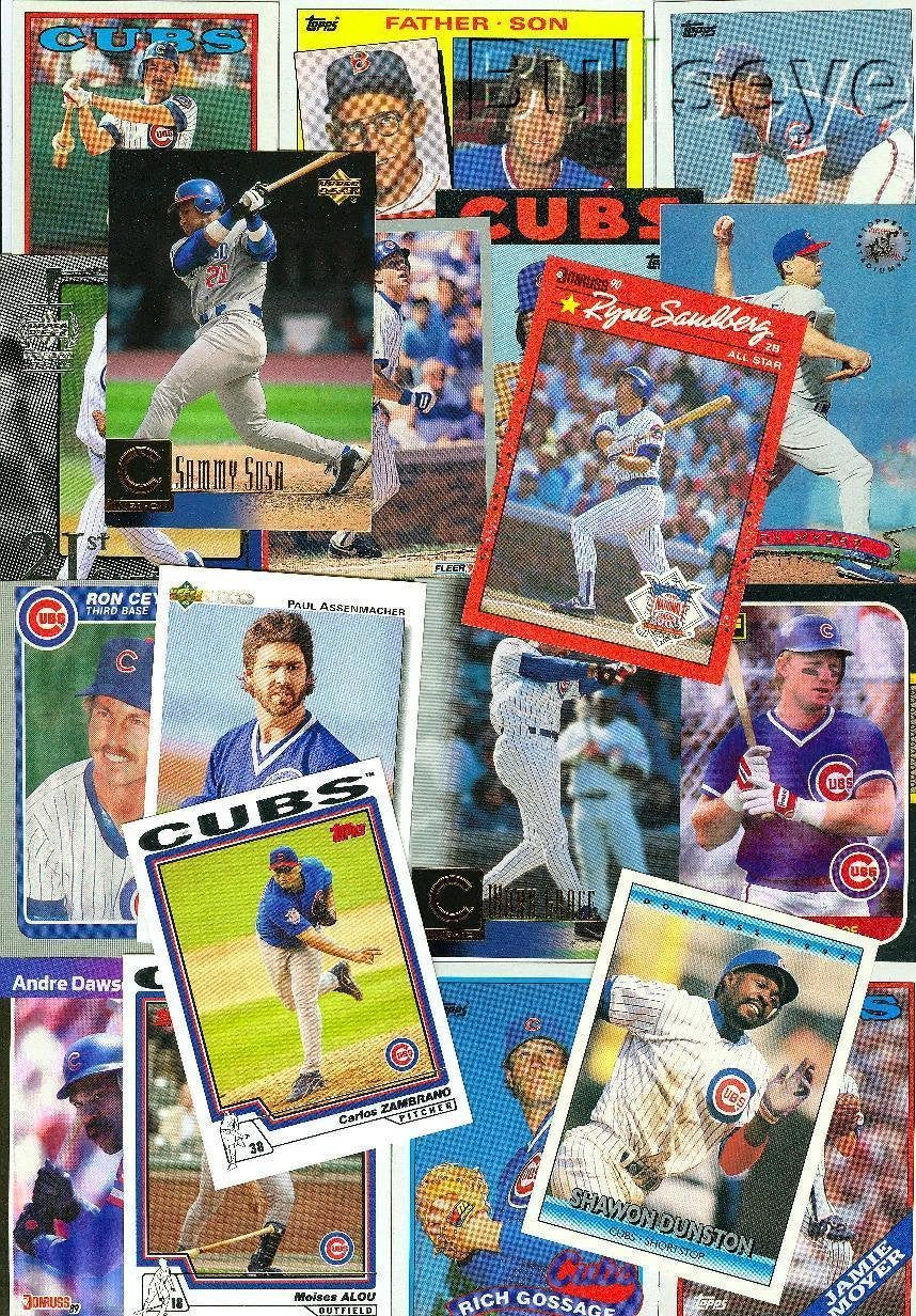 Topps Chicago Cubs Baseball Cards - 200 Card Assortment