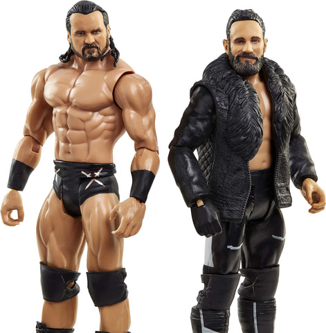 WWE Seth Rollins vs Drew McIntyre Championship Showdown 2-Pack 6-in / 15.24-cm Action Figures High Flyers Battle Pack for Ages 6 Years Old & Up