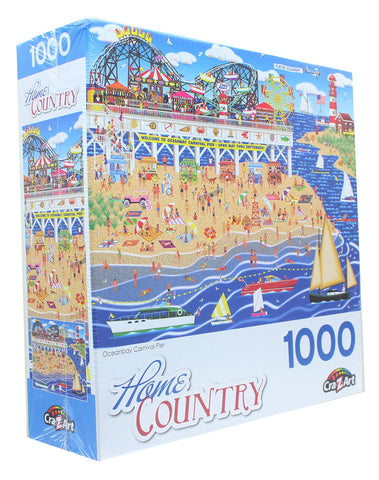 RoseArt - Home Country - Oceanbay Carnival Pier - 1000 Piece Jigsaw Puzzle for Adults