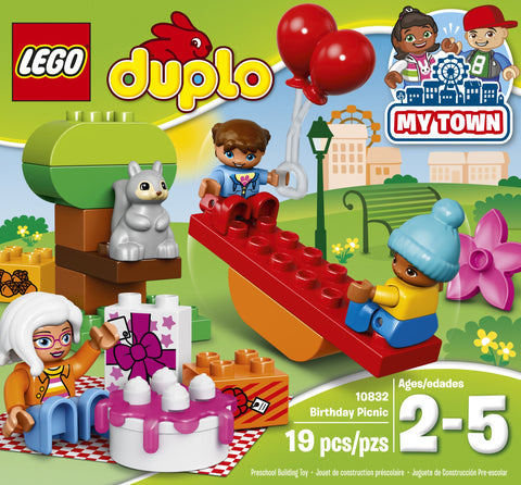 LEGO DUPLO My Town Birthday Party 10832, Preschool, Pre-Kindergarten Large Building Block Toys for Toddlers