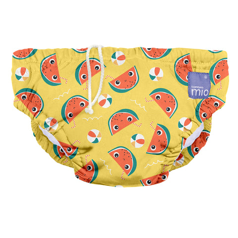 Bambino Mio, Reusable Swim Nappy Pants for Babies and Toddlers, Boys and Girls, Mellow Melon, XL (2+ Years) Packaging may vary