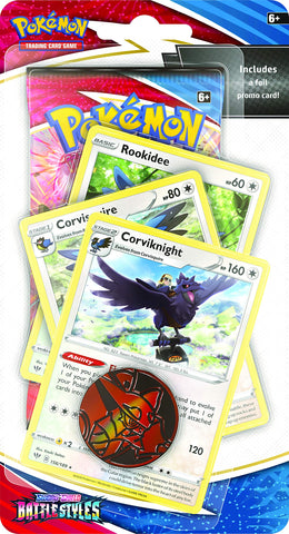 PokÃƒÂ©mon TCG - Sword & Shield 5 Battle Styles - Premium Checklane Blister (one at Random)