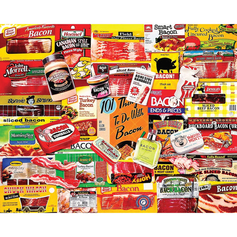 White Mountain Puzzles Bacon 101 - 1000 Piece Jigsaw Puzzle