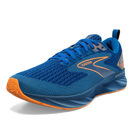 Brooks Menâ€™s Levitate 6 Neutral Running Shoe - Classic Blue/Orange - 9.5 Medium