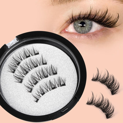 wiwoseo Magnetic Eyelashes Natural Look Magnetic Lashes No Glue or Eyeliner Needed Magnetic Eyelashes without Eyeliner Magnetic Lashes that Look Like Extensions Reusable Magnetic Eyelashes