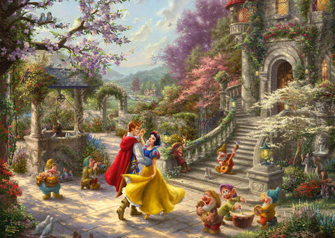 Schmidt | Thomas Kinkade: Disney Snow White - Dancing with The Prince - 1,000 Pieces | Adult Jigsaw Puzzle | Ages 12+