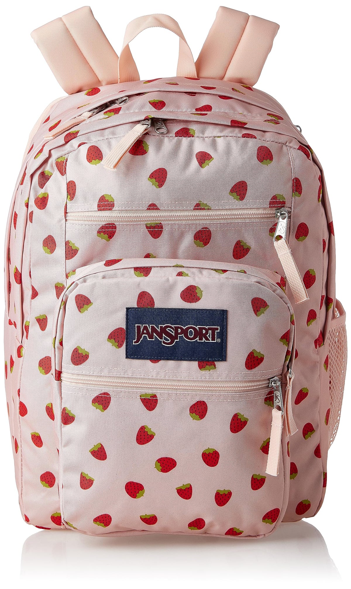 JanSport Laptop Backpack - Computer Bag with 2 Compartments, Ergonomic Shoulder Straps, 15â€ Laptop Sleeve, Haul Handle - Book Rucksack - Strawberry Shower