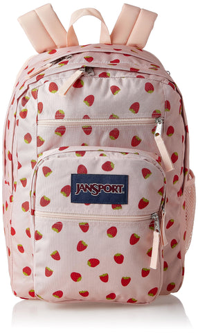 JanSport Laptop Backpack - Computer Bag with 2 Compartments, Ergonomic Shoulder Straps, 15â€ Laptop Sleeve, Haul Handle - Book Rucksack - Strawberry Shower