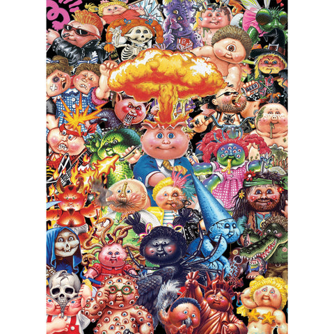 USAOPOLY Garbage Pail Kids Yuck 1000 Piece Jigsaw Puzzle | 35th Anniversary of GPK | Officially Licensed Garbage Pail Kids Merchandise | Collectible Puzzle Featuring Original GPK Favorites , Red