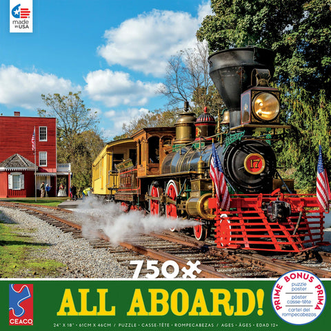 Ceaco - All Aboard - Steam Engine 17-750 Piece Jigsaw Puzzle