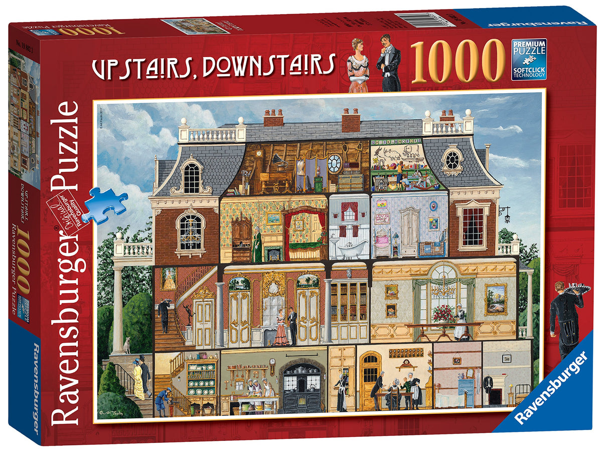 Ravensburger Upstairs Downstairs 1000 Piece Jigsaw Puzzle for Adults & Kids Age 12 Years Up