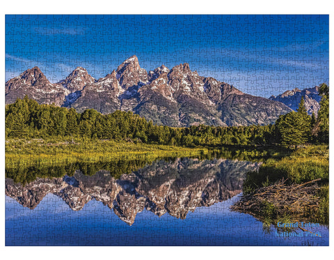 Grand Teton National Park Schwabacher Landing 1000 Piece Puzzle