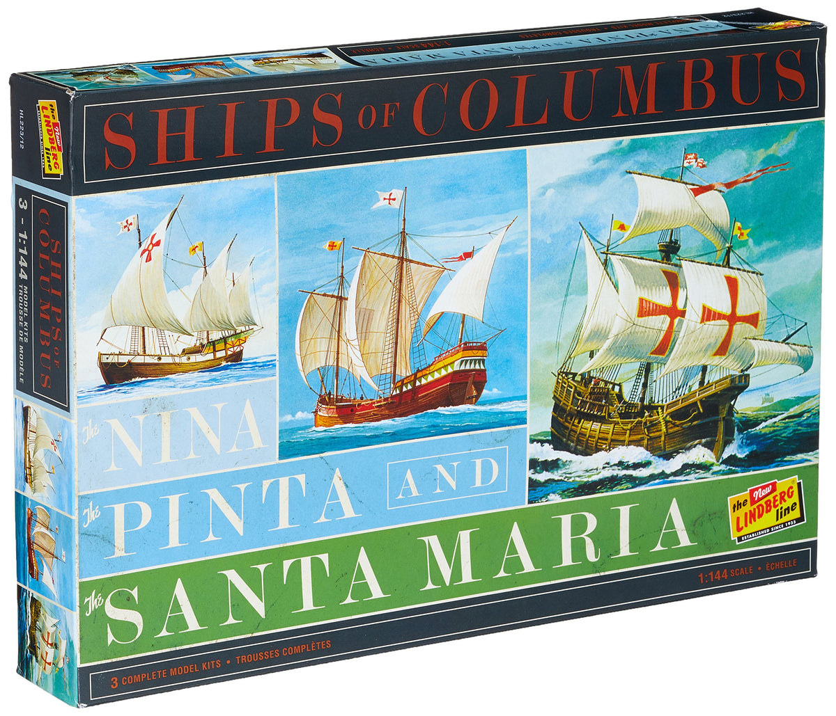 Lindberg - Nina, Pinta & Santa Maria (3 Pack), 1:144 (HL223)