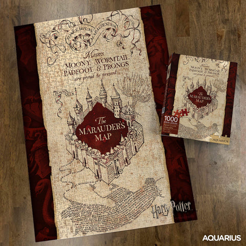 AQUARIUS Harry Potter Puzzle Marauder's Map (1000 Piece Jigsaw Puzzle) - Officially Licensed Harry Potter Merchandise & Collectibles - Glare Free - Precision Fit - Virtually No Puzzle Dust - 20x27in